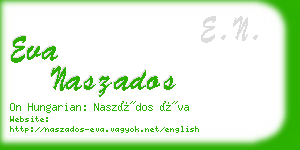 eva naszados business card